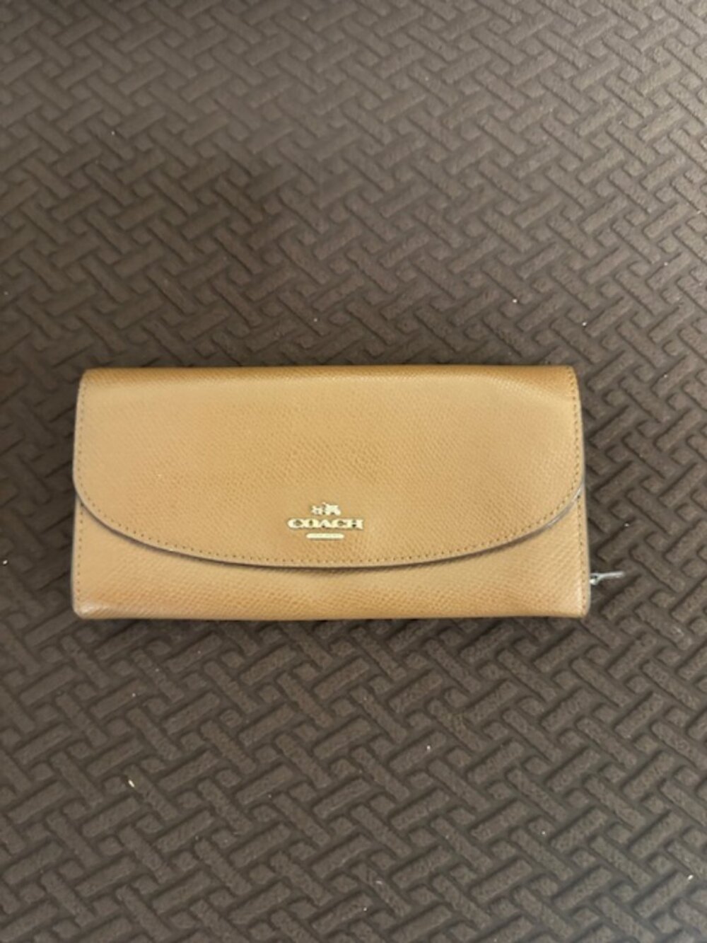 Coach cognac brown wallet